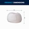 Flash Furniture Bean Bag Chair, White Back, 30 in W 30" L 18" H DG-BEAN-SMALL-FUR-WH-GG - alternate 9